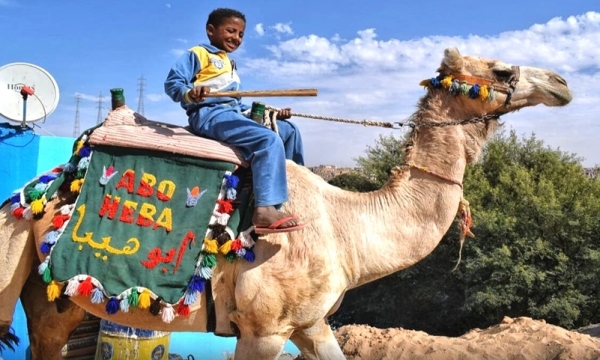 Nubian Village by Motorboat