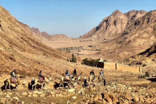 Mount Sinai and St.Catherine Monastery from Sharm El Sheikh