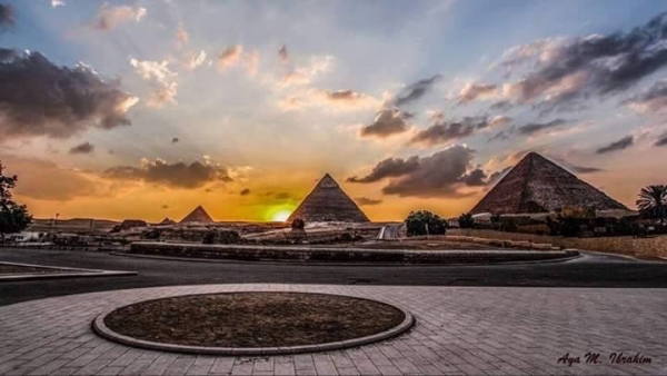 Pyramids,Saqqara and Memphis from Alexandria